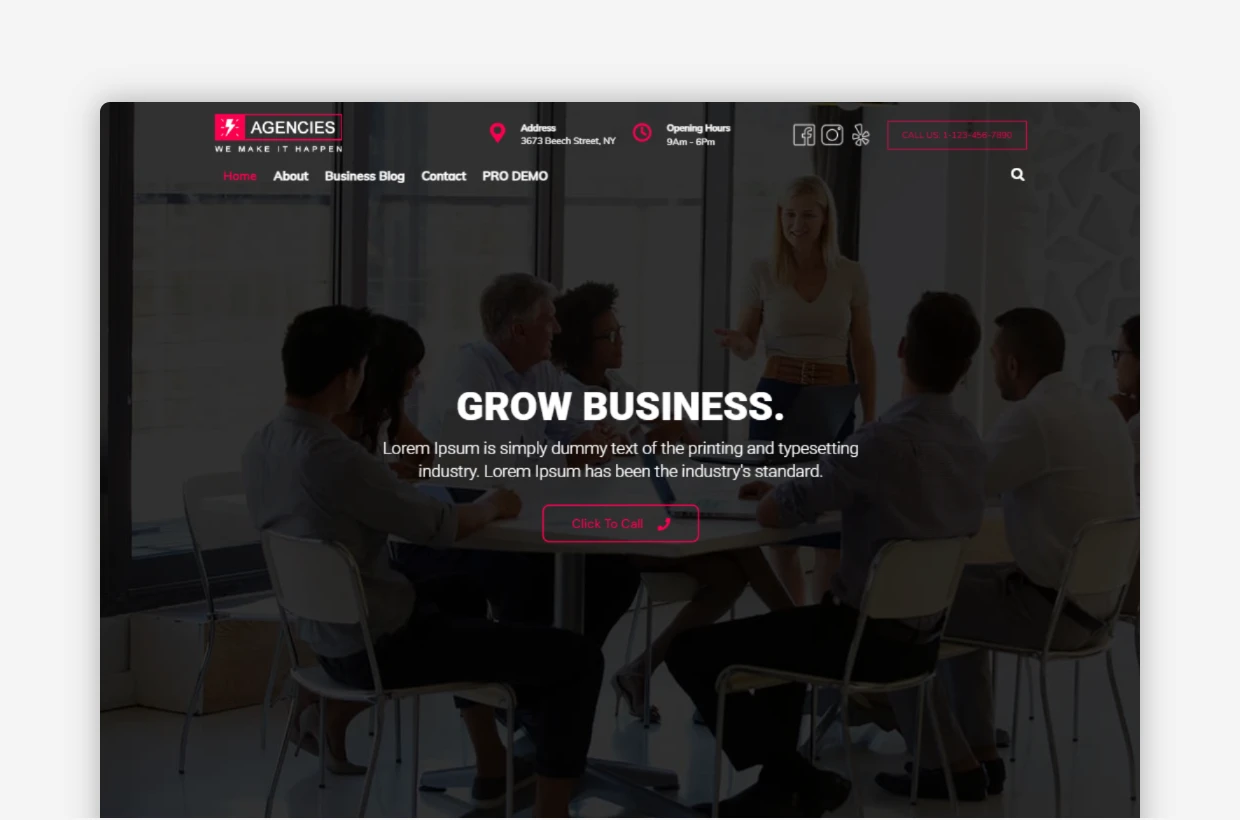 Free Agencies WordPress Theme - Agencies Lite