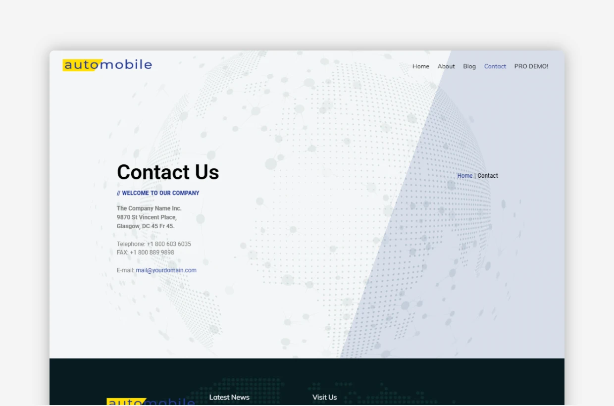 Free Car Dealer WordPress Theme
