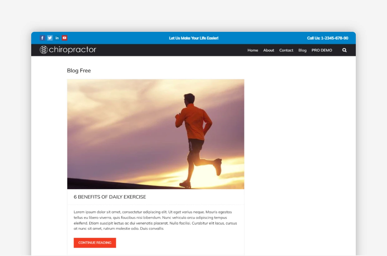 Free Healthcare WP Template