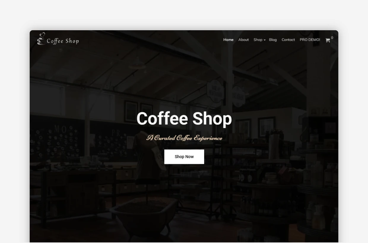 Free Coffee Shop WordPress Theme – CoffeeShop