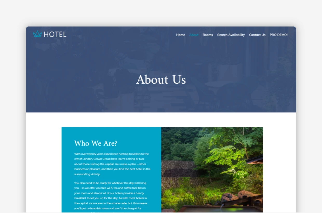 Free Hotel Booking WP Theme