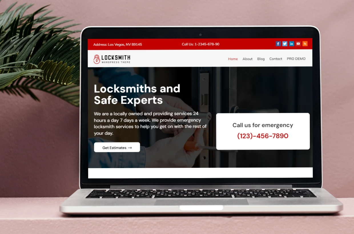 Free Locksmiths WP Template