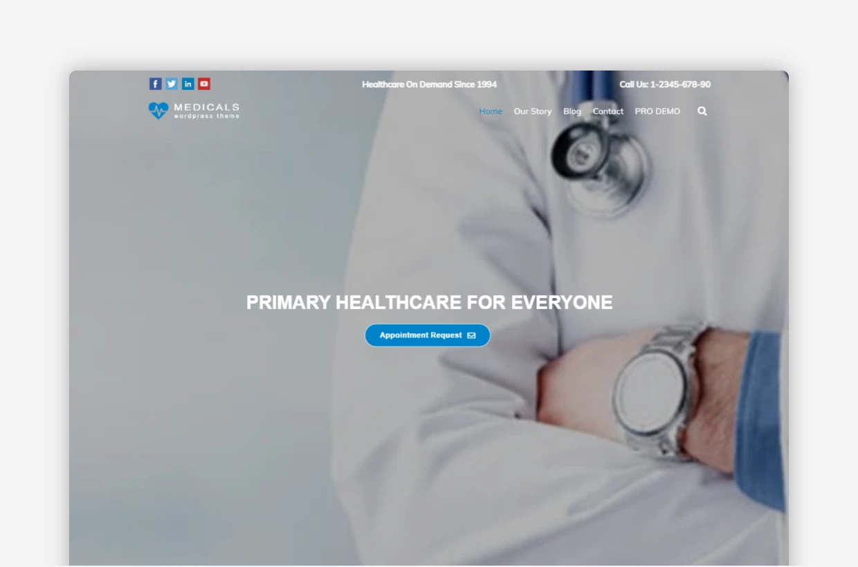 Free Medical WordPress Theme – Medicals