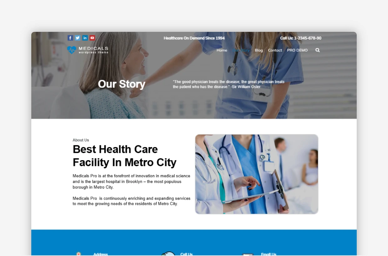 Free Medical WP Theme