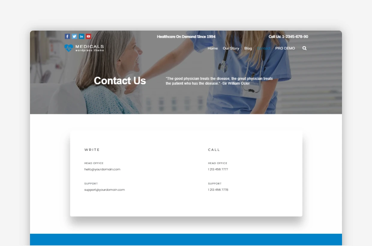 Free Healthcare WP Template