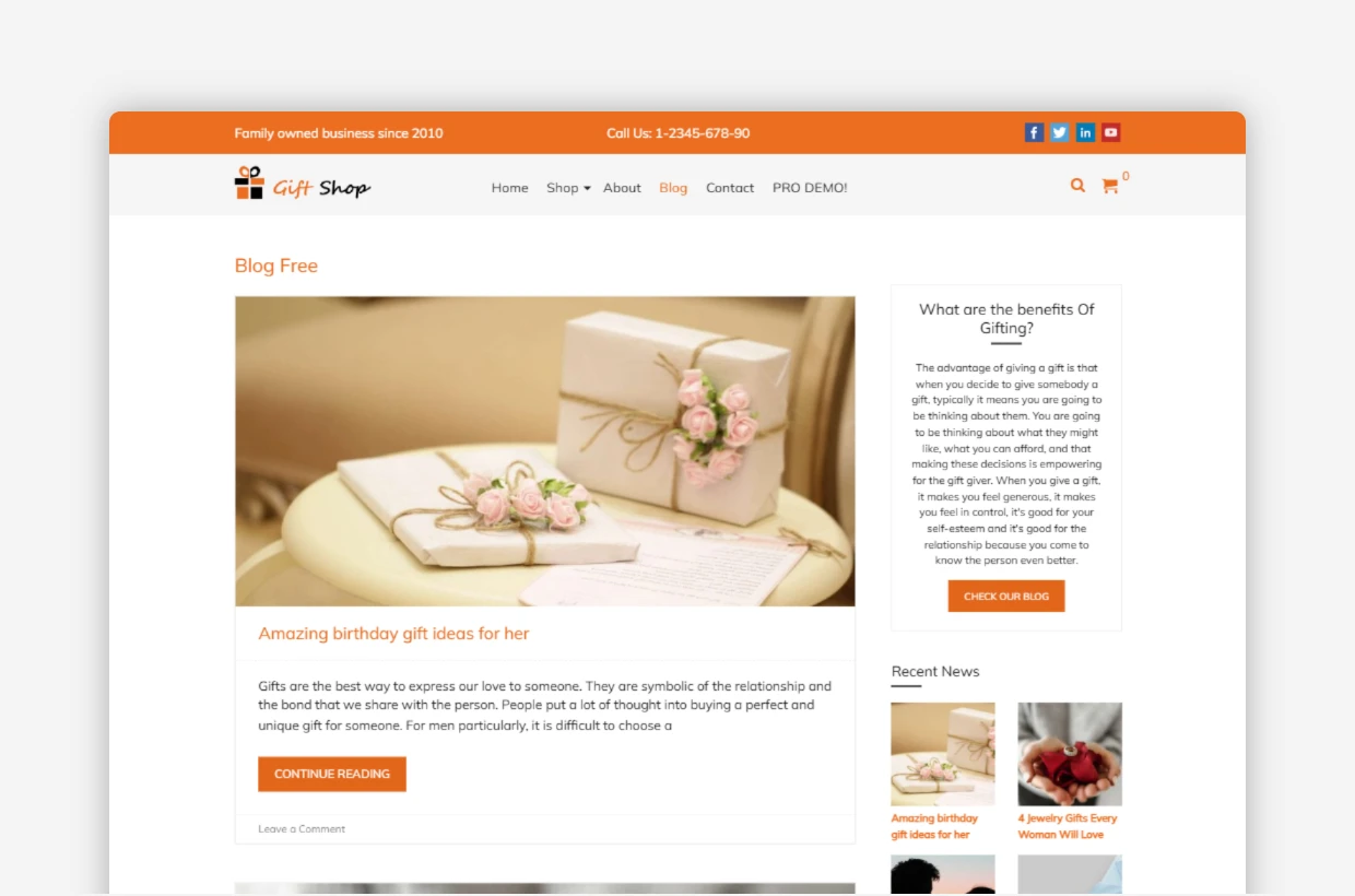 Free Candle Shop WordPress Theme