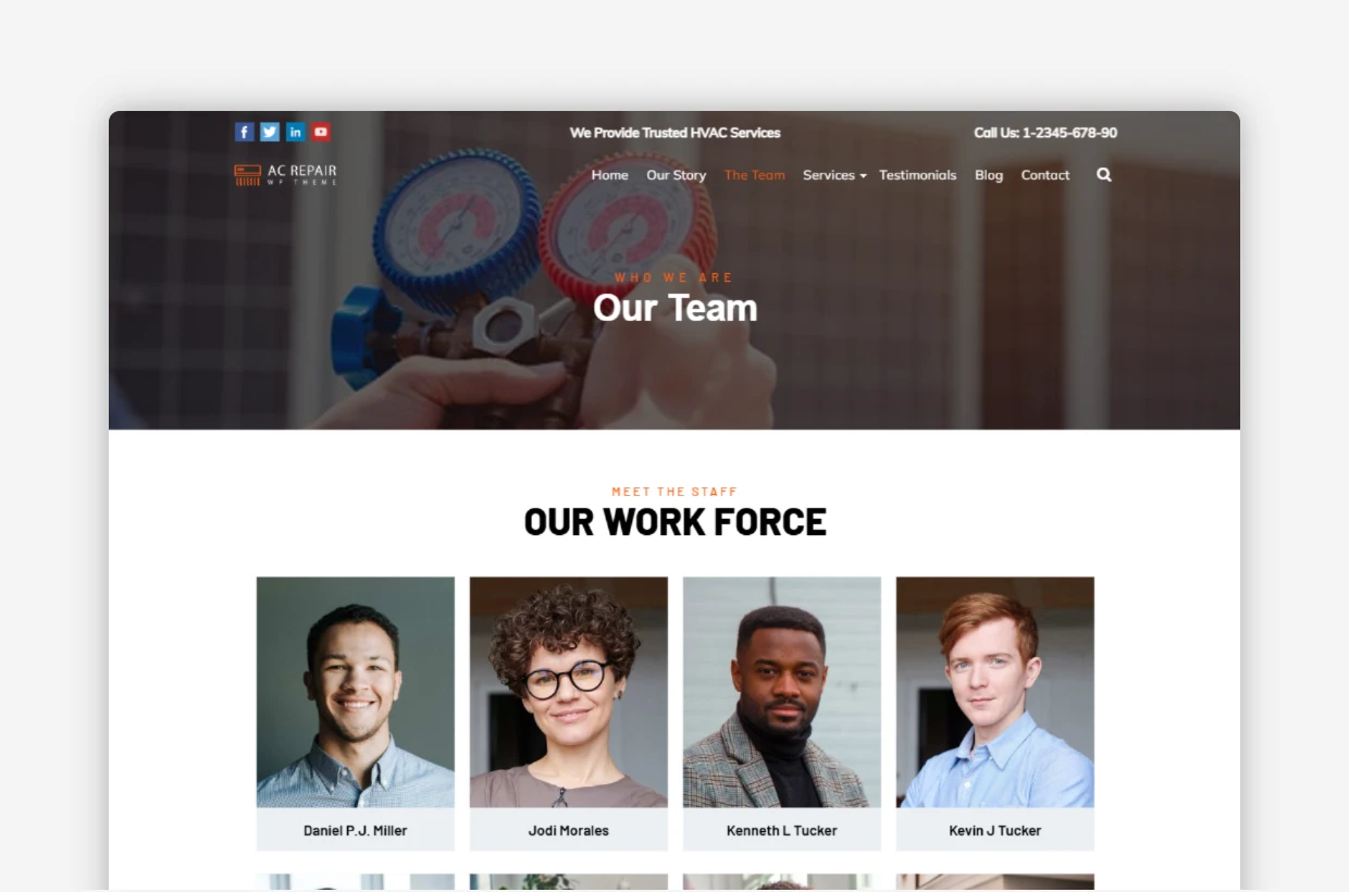Ac Repair WordPress Template