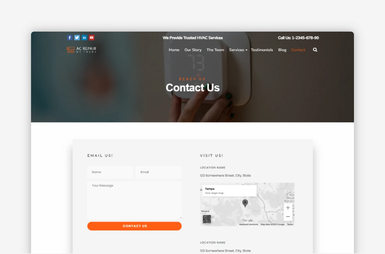Air Conditioning WP Template