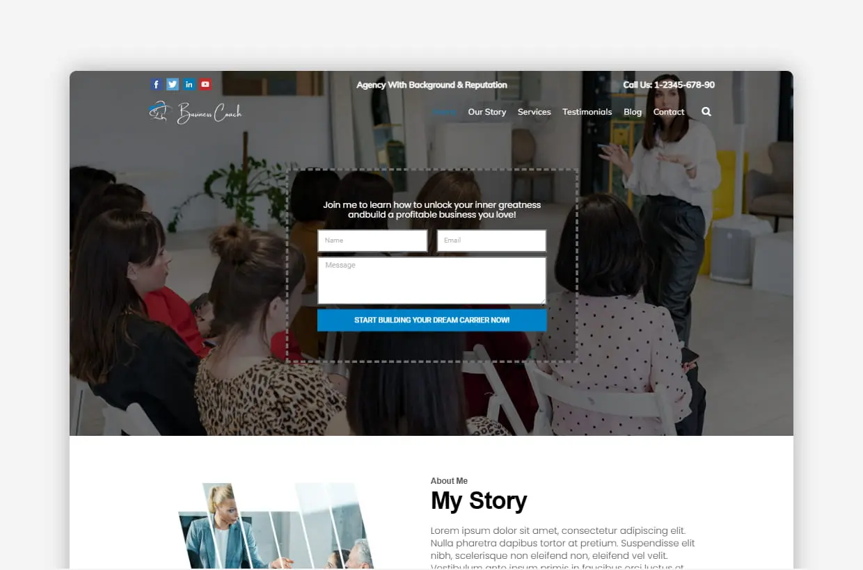Business Coach WordPress Theme - Business Coach Pro