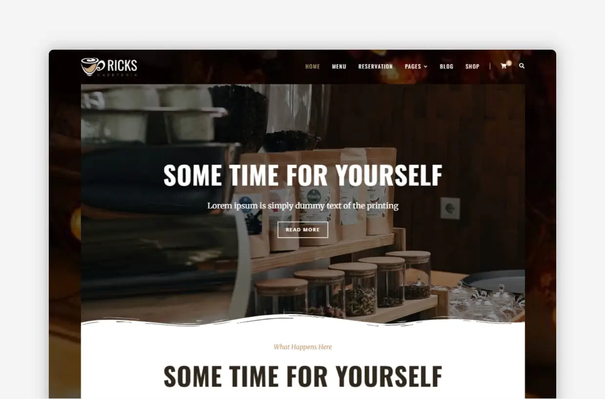 Cafeteria WordPress Theme