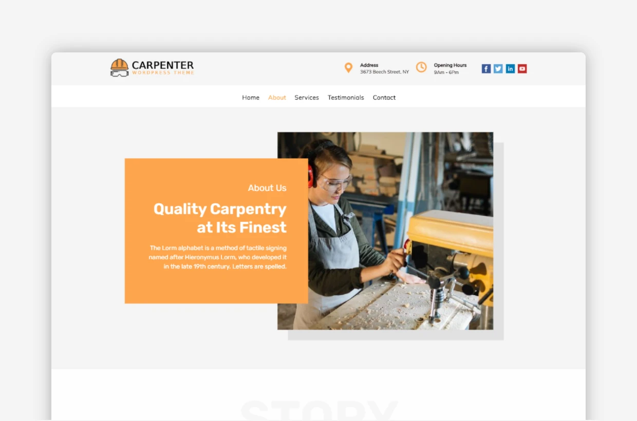 Carpenter WP Theme