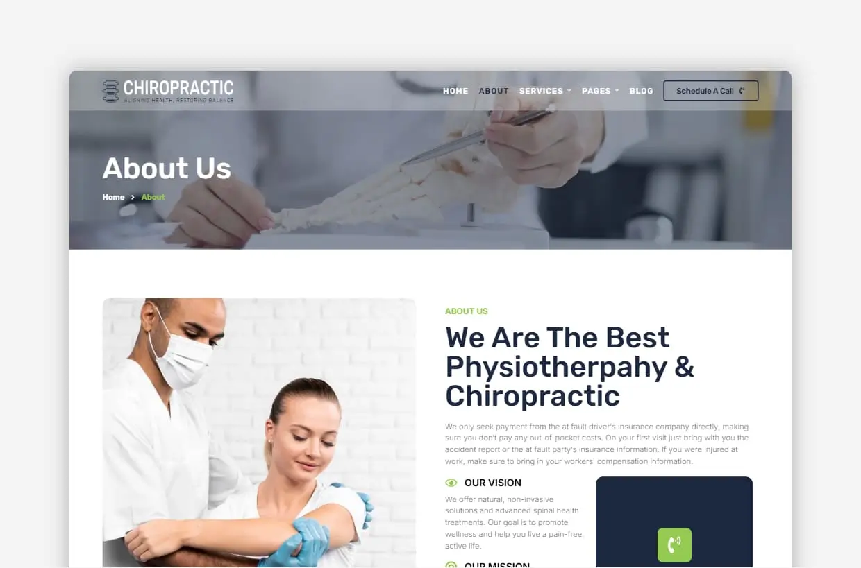 Physiotherapy WP Theme