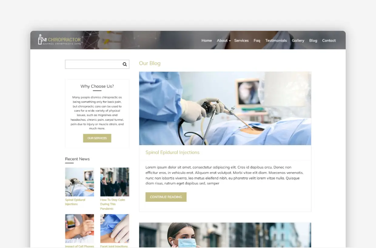 Healthcare WordPress Theme