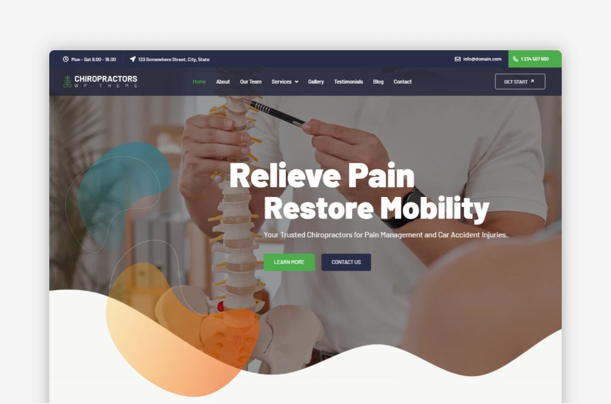 Chiropractors WordPress Theme