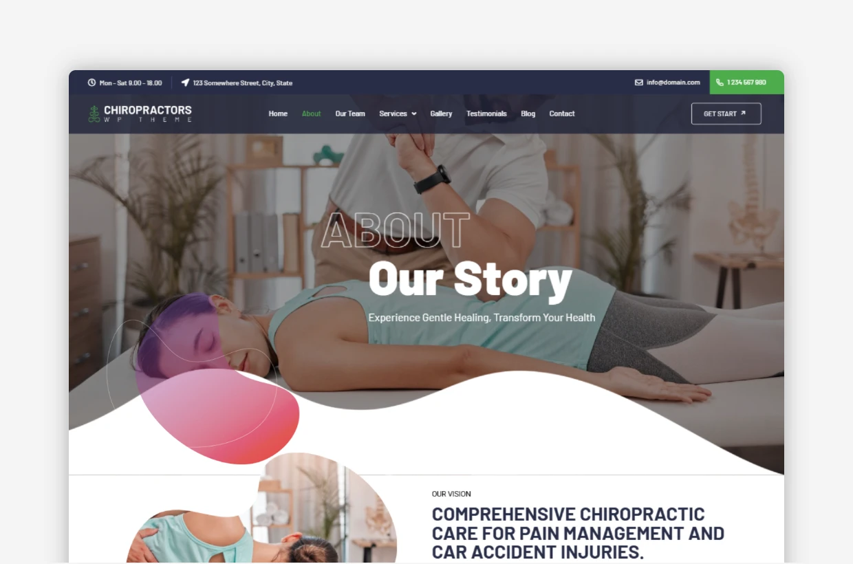Chiropractors WP Theme