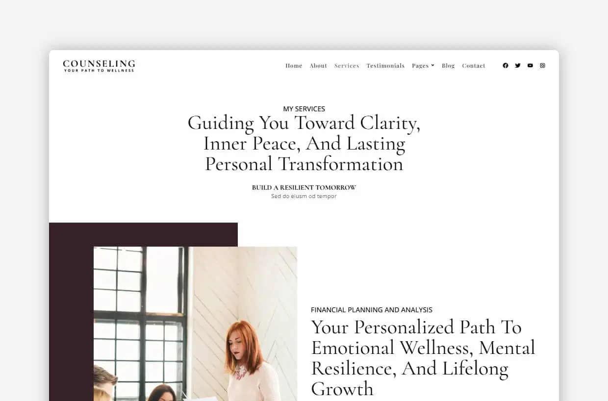 Therapy WP Template
