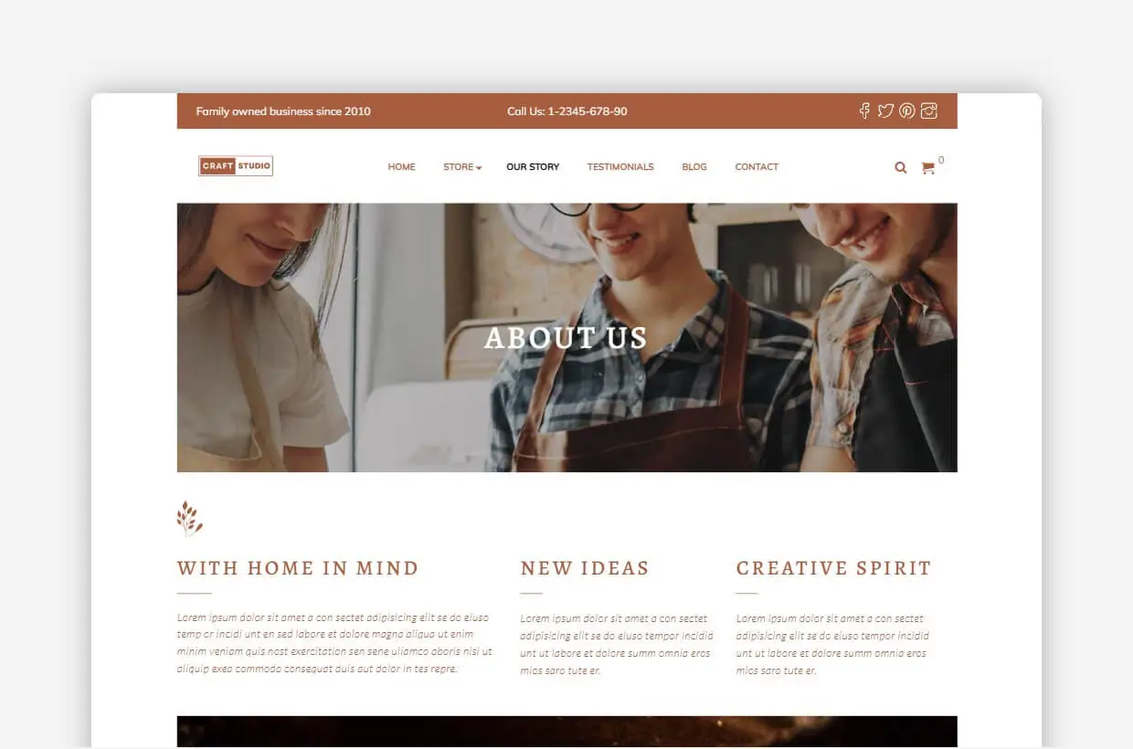 Crafts WordPress Template