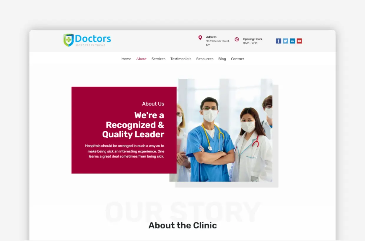 premium doctor appointment wp theme