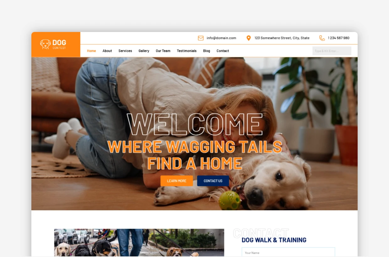 Dog Contest WordPress Theme - DogContest