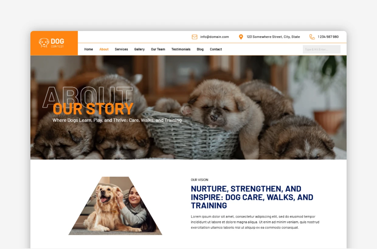 Dog Contest WP Theme