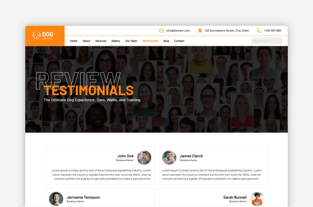 Dog Sitting WordPress Theme