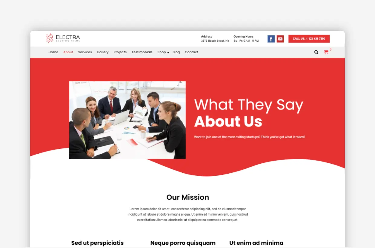 Electra WP Theme