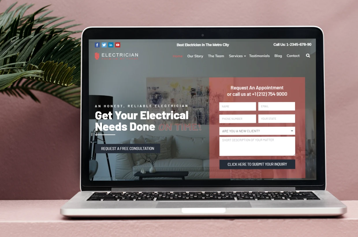 Electrician WordPress Theme