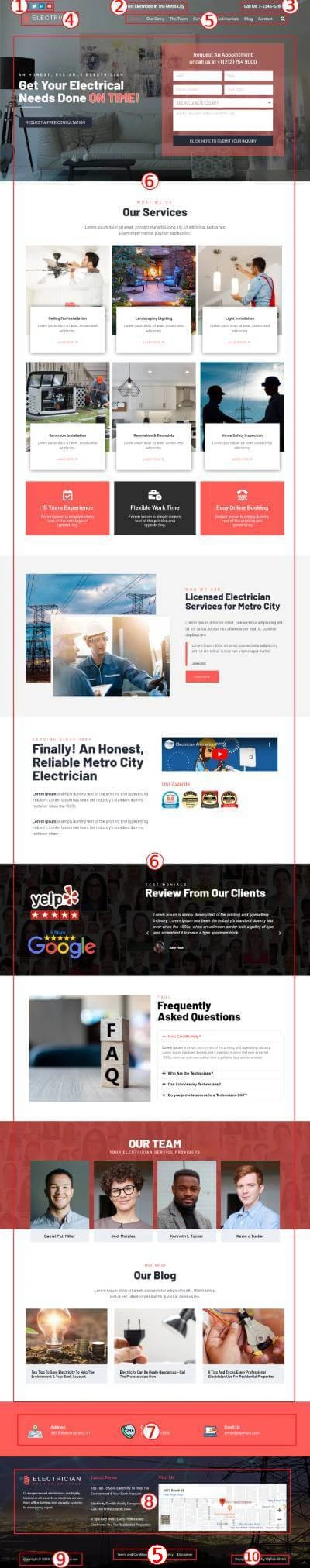 electrician WordPress Theme Documentation