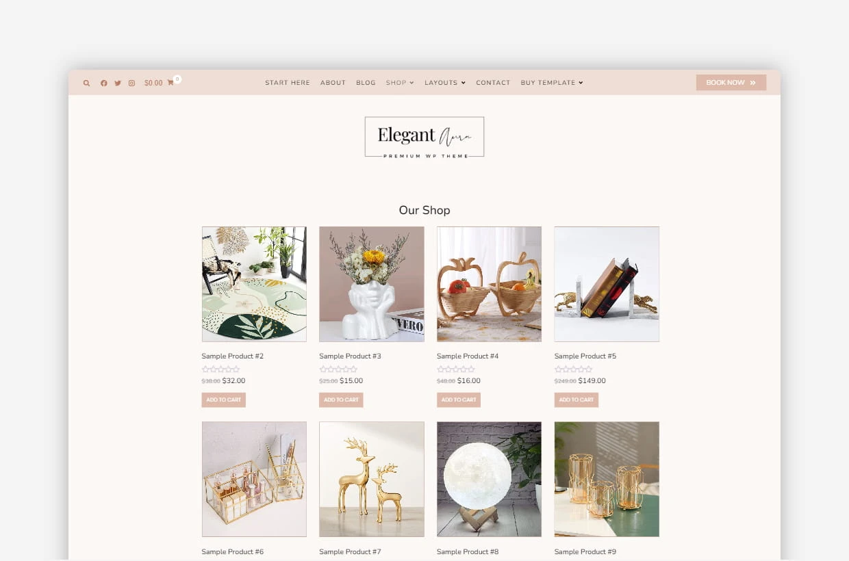 premium blog & shop wp template