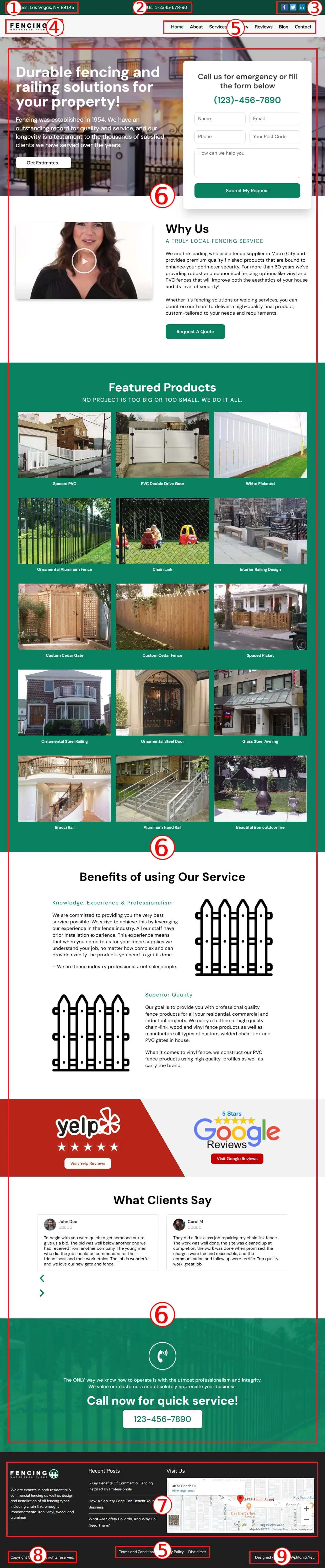 Fencing Service WordPress Theme Documentation