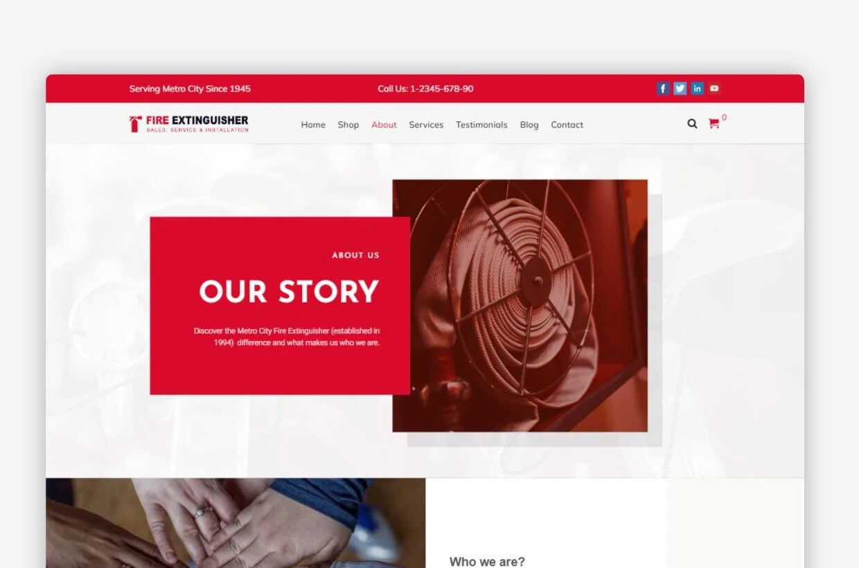 Fire Extinguisher WP Theme