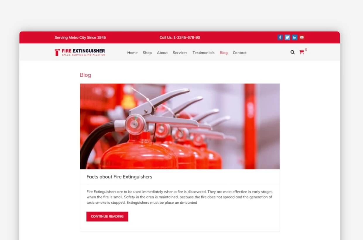 Emergency WordPress Theme