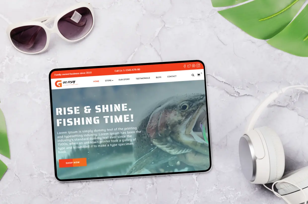 Fishing Club WordPress Template