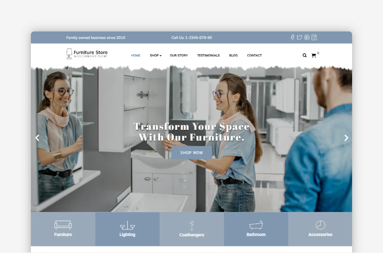 Furniture Store WooCommerce Theme - FurnitureStore