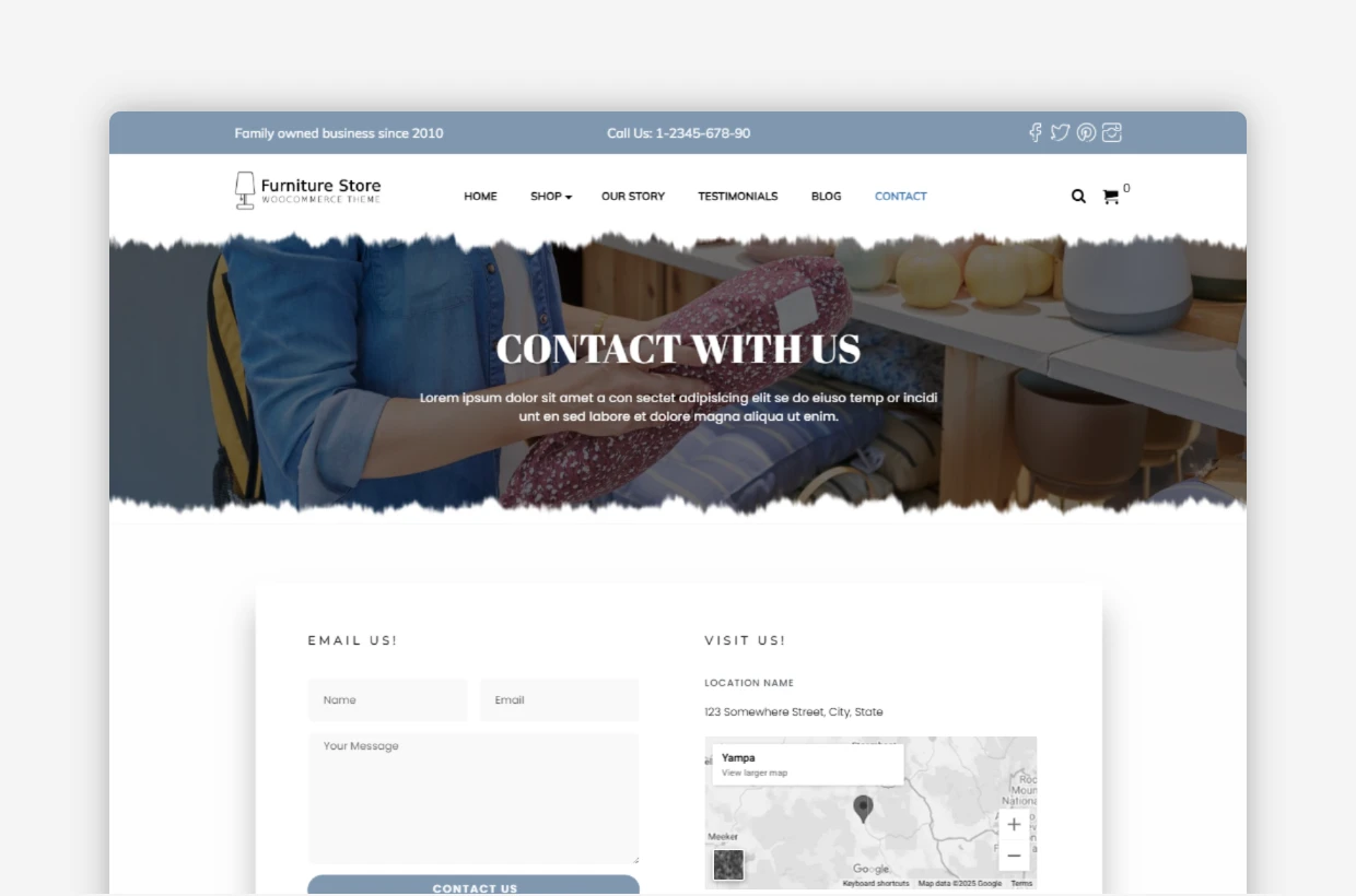 Furniture Store WordPress Template