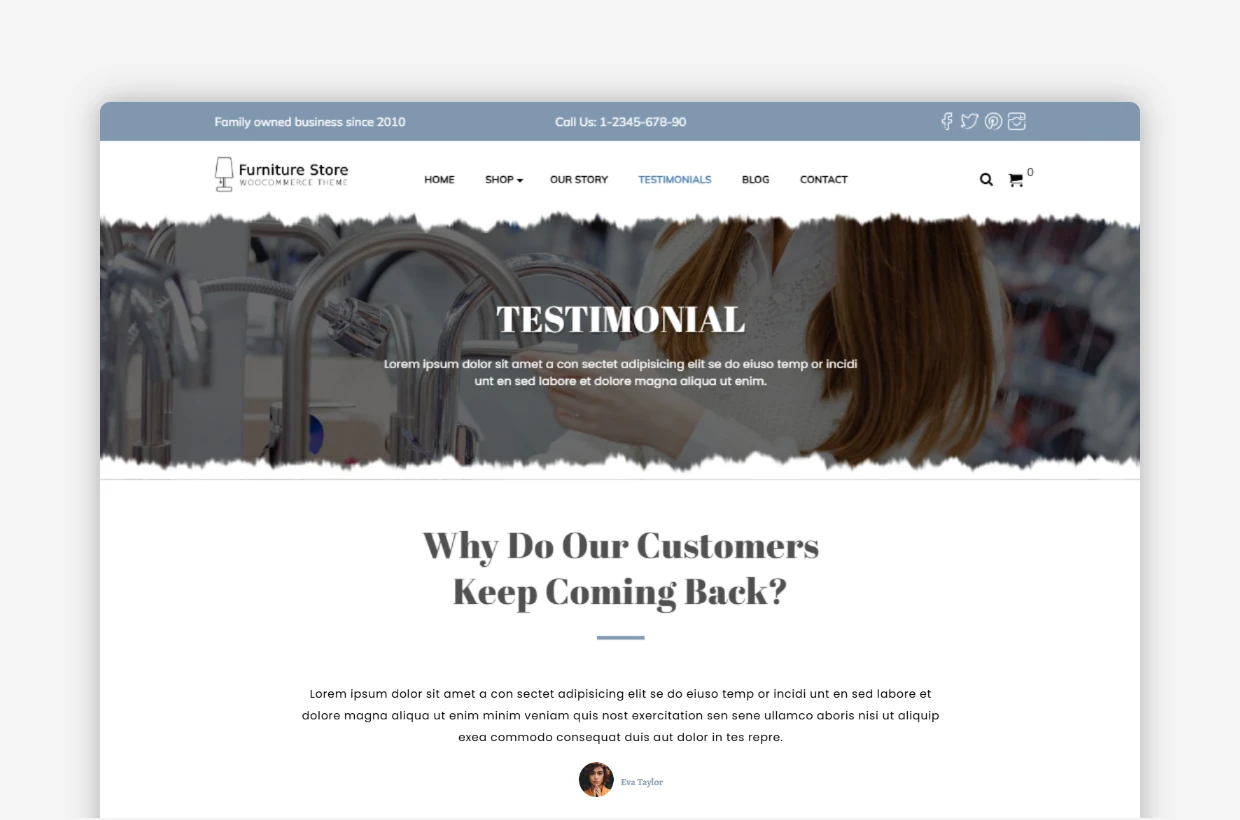 Furniture Shop WordPress Theme