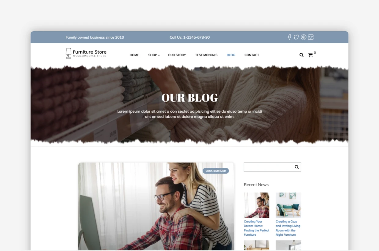 Furniture Shop WP Theme