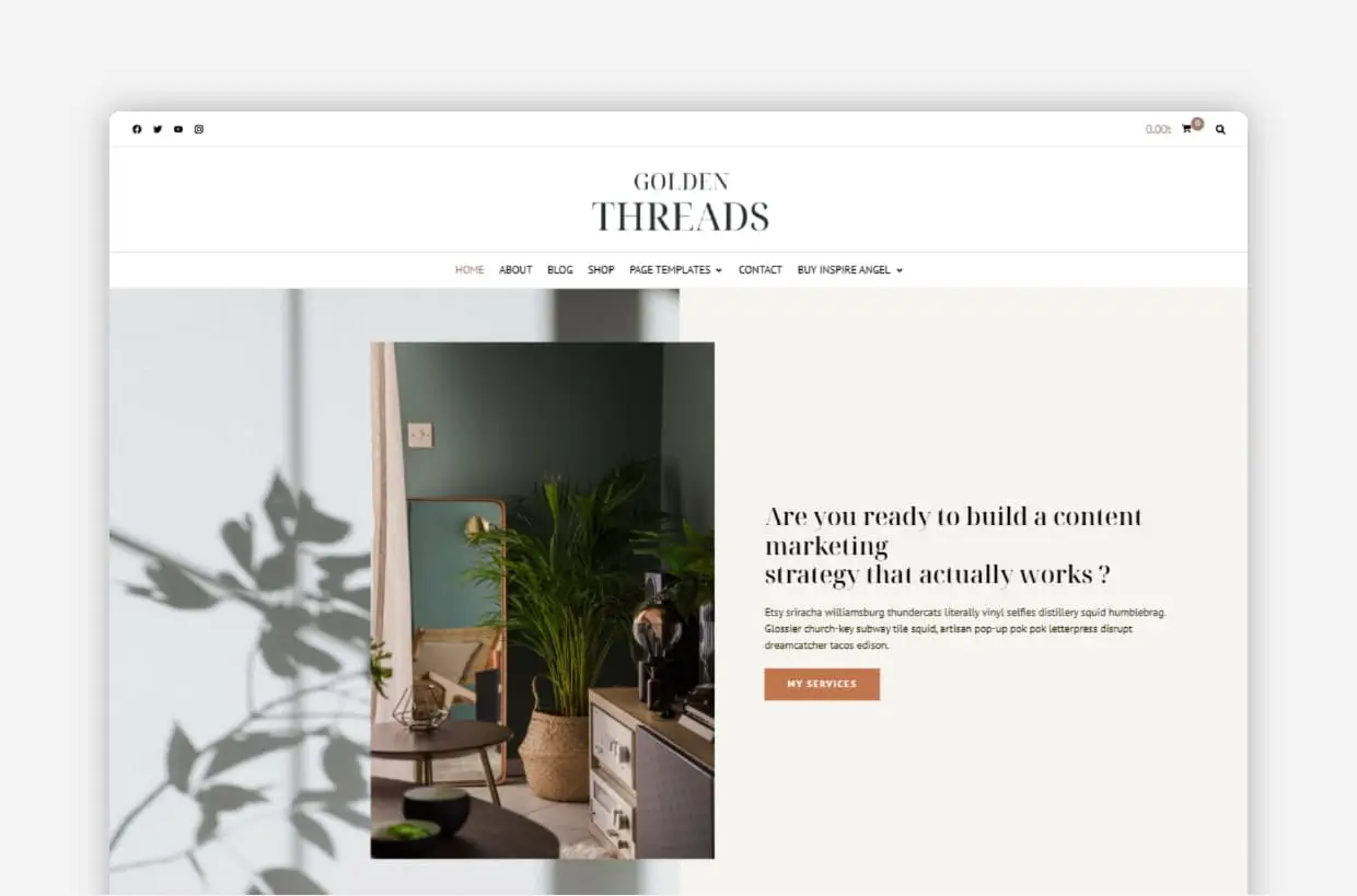 Business Consulting WordPress Theme – Golden Threads