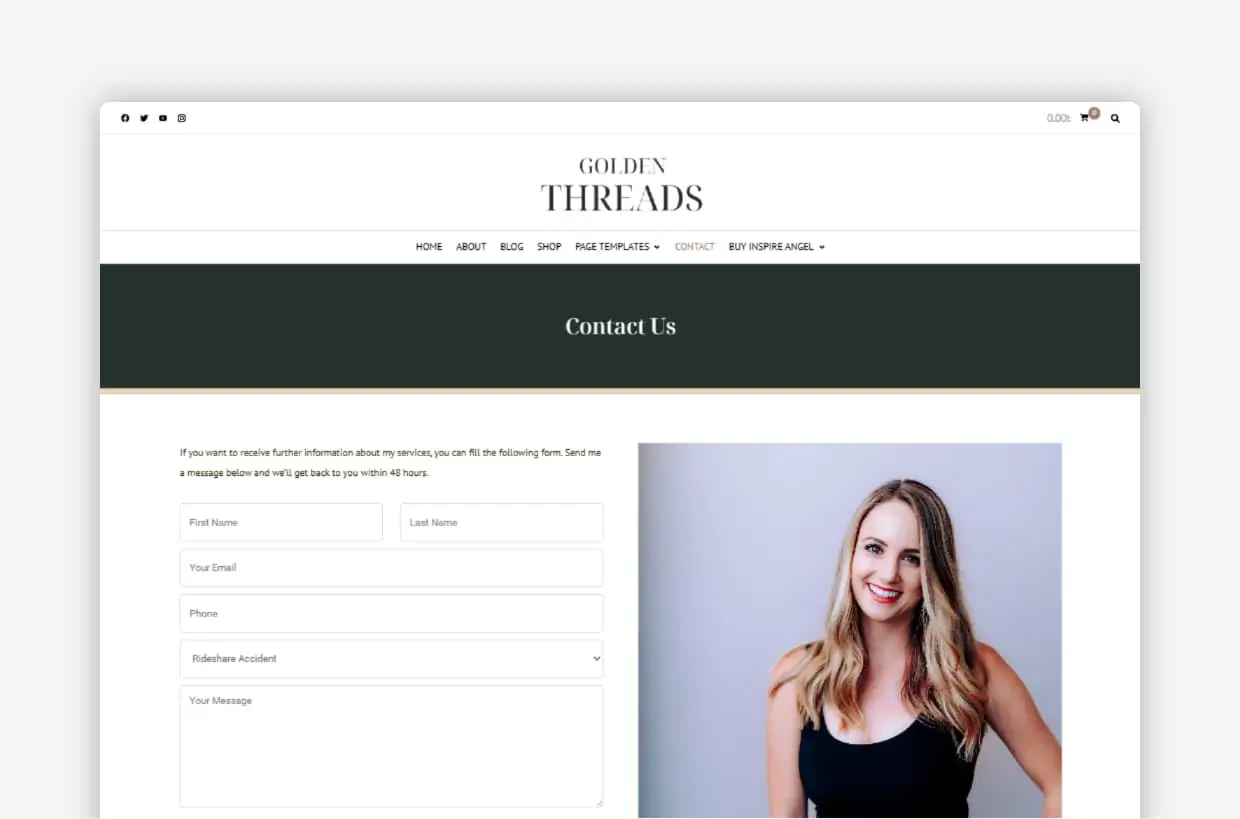 beauty WordPress Template