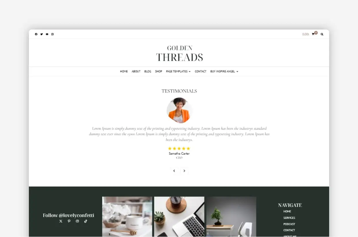 wellness WP Theme