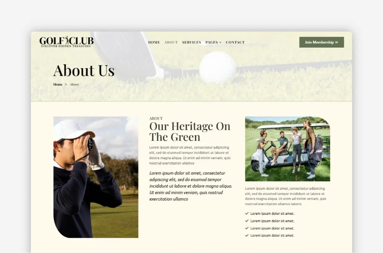 Golf WP Theme