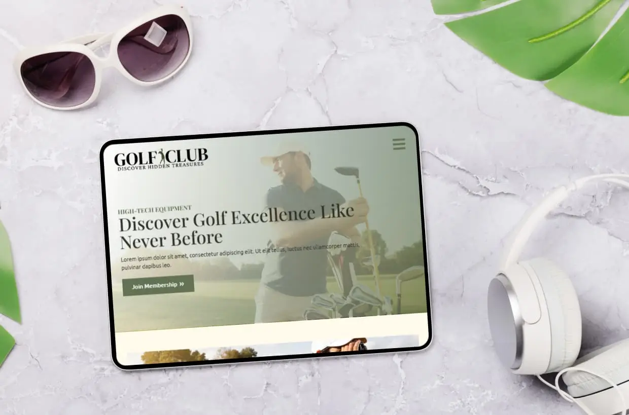 Golf Tournament WP Template