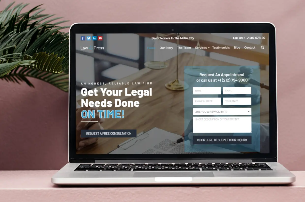 Lawyer WordPress Template