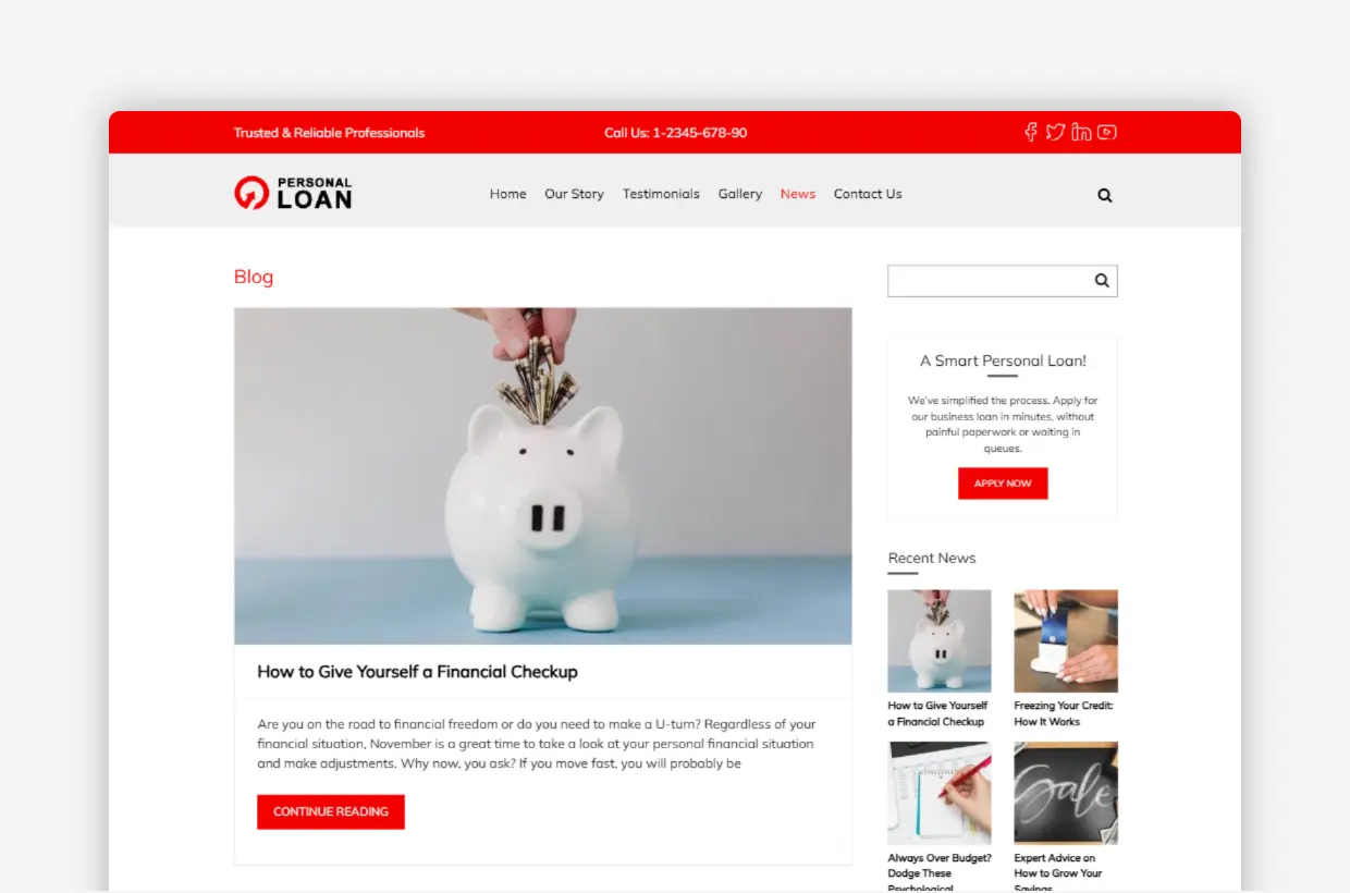 Financial-Advisor WordPress Theme