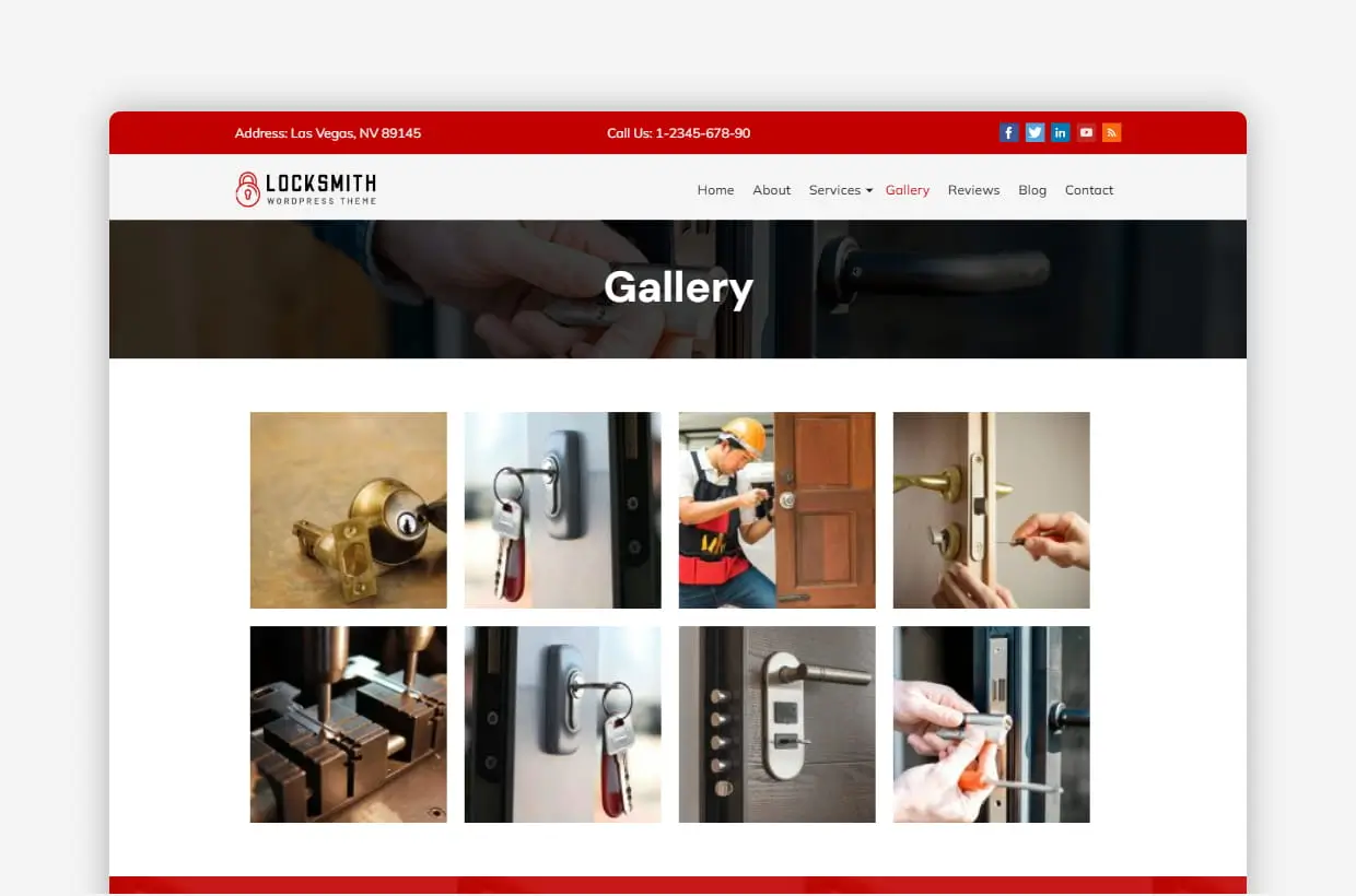 Premium locksmith wp template