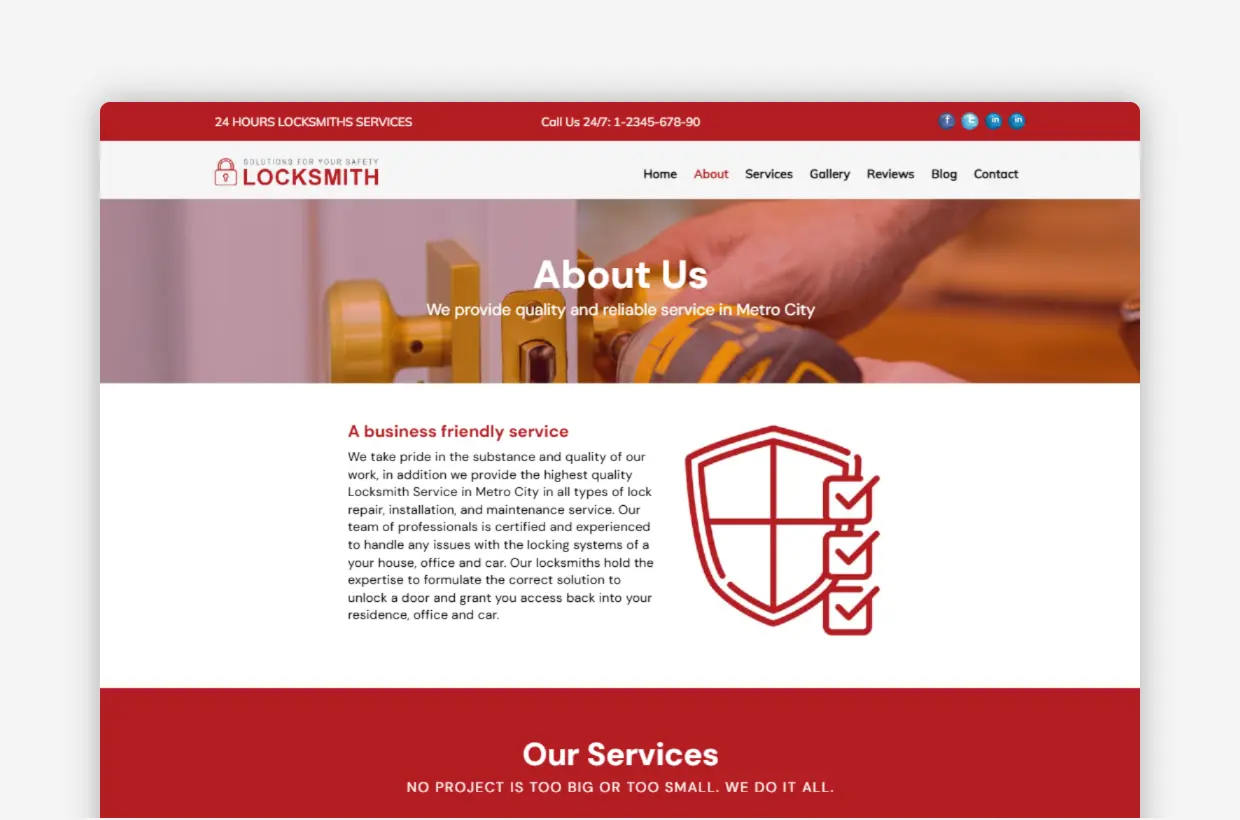 Locksmith WP Theme
