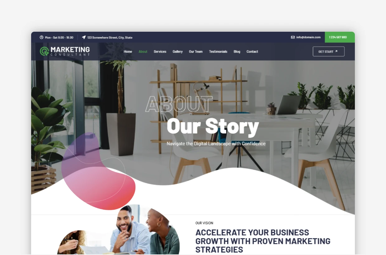 Marketing Consultant WP Theme