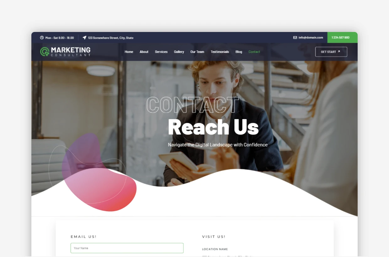 Consultant WP Template