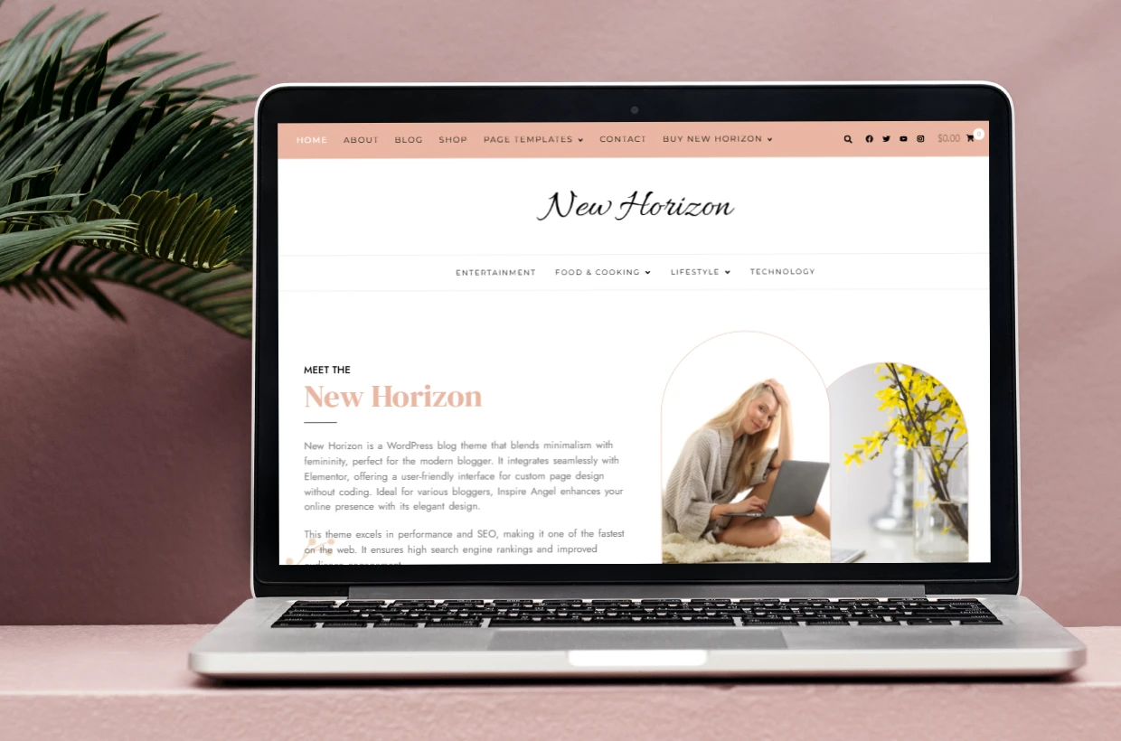 premium blog & shop wordpress template
