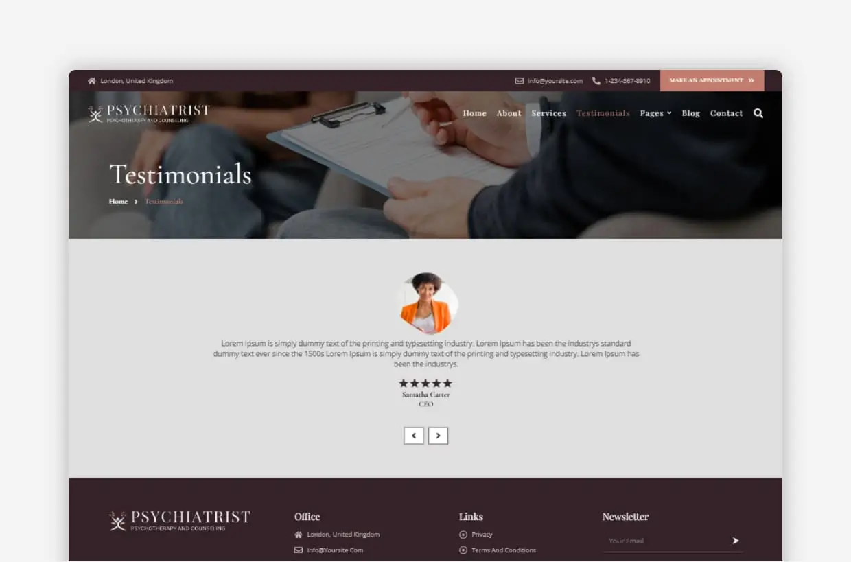 Psychologist WP Theme